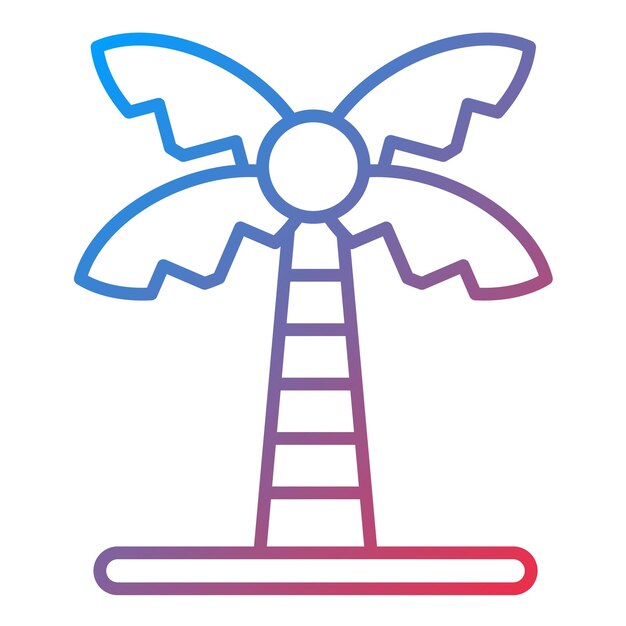 Imagen vectorial del icono de la palmera Se puede utilizar para la jardinería