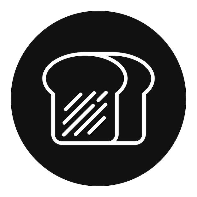 La imagen vectorial del icono del pan se puede usar para los sin techo
