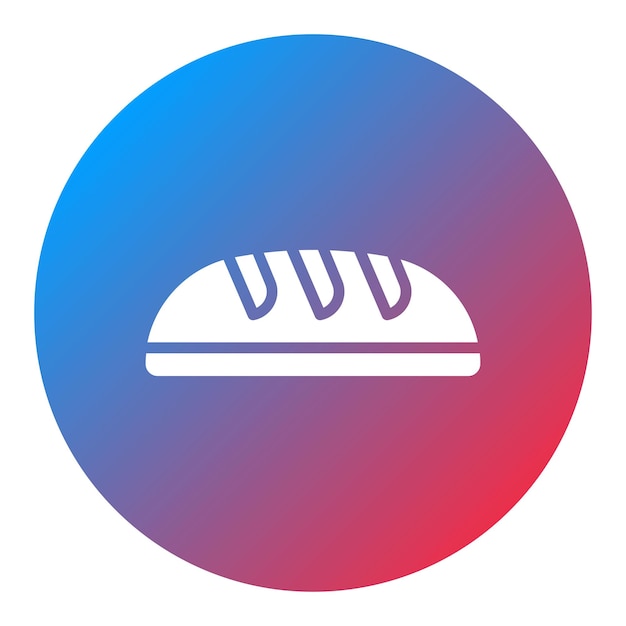 Imagen vectorial del icono del pan Se puede utilizar para el supermercado