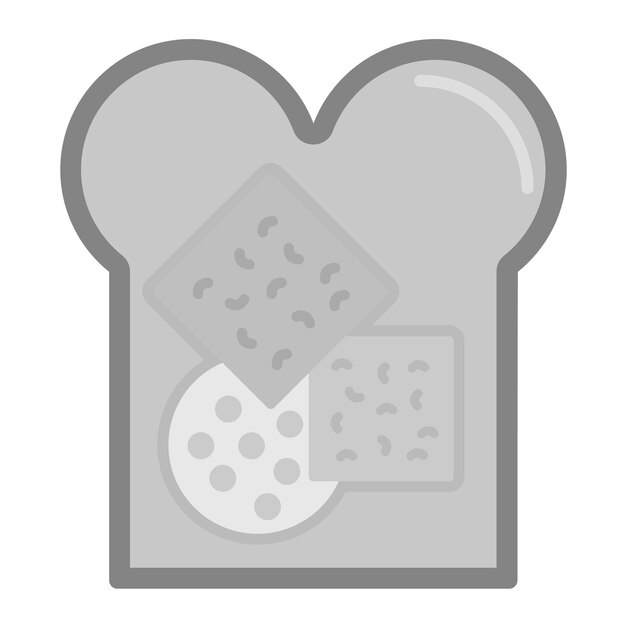 Imagen vectorial del icono del pan de queso Se puede usar para World Cuisine
