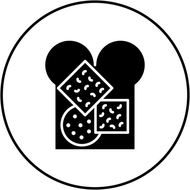Imagen vectorial del icono del pan de queso Se puede usar para World Cuisine