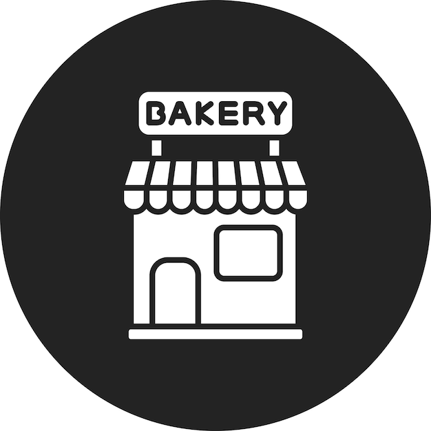 Imagen vectorial del icono de la panadería Se puede usar para tiendas y tiendas