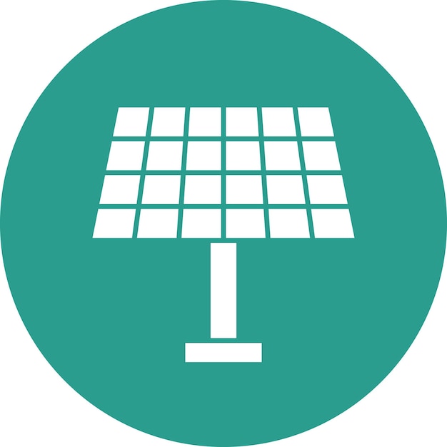 Imagen vectorial del icono del panel solar Se puede usar para Ecología