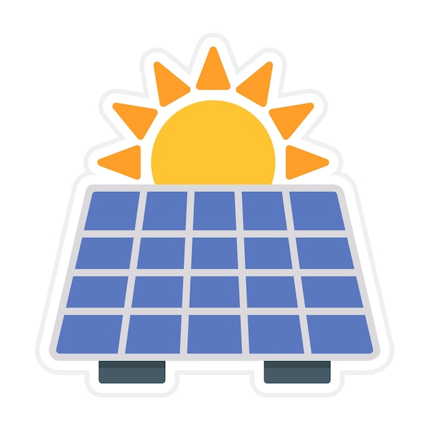 Imagen vectorial del icono del panel solar Se puede utilizar para el hogar inteligente