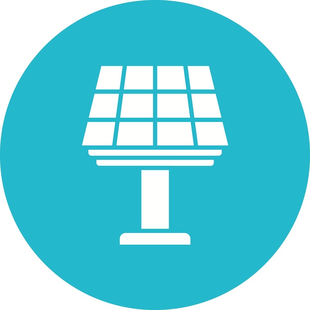 La imagen vectorial del icono del panel solar se puede utilizar para una vida sostenible
