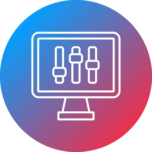 La imagen vectorial del icono de los paneles se puede utilizar para el inicio de la empresa