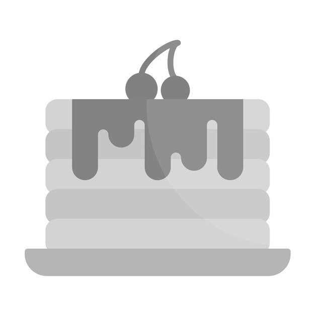 Imagen vectorial del icono de los panqueques Se puede usar para dulces y caramelos
