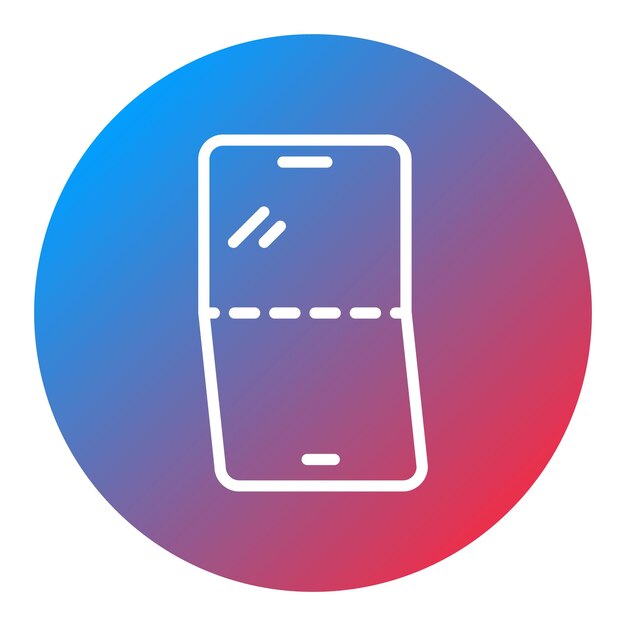 Imagen vectorial de icono de pantalla plegable Se puede usar para Retro