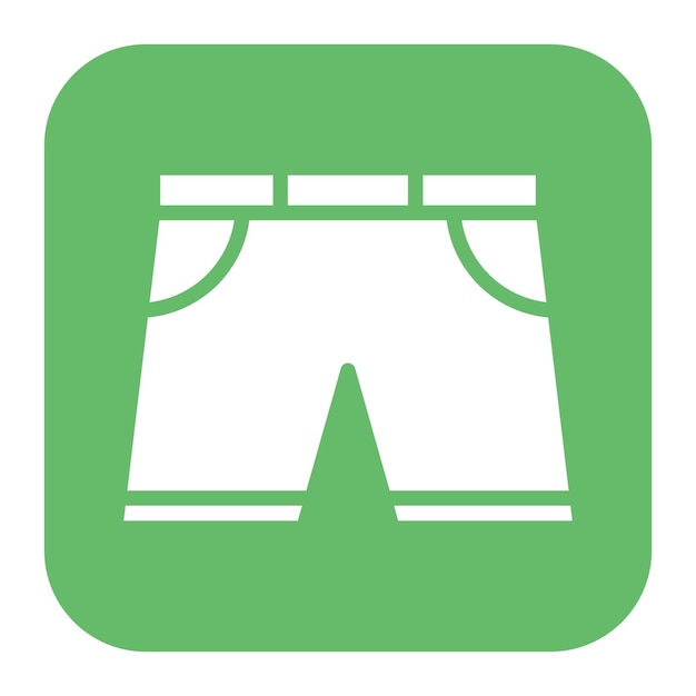Imagen vectorial del icono de los pantalones cortos para bebés Se puede usar para la ducha de bebés