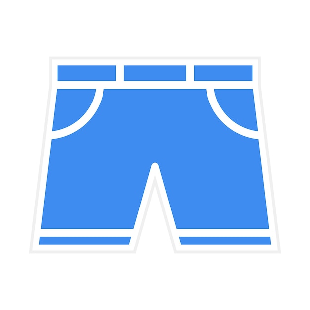 Imagen vectorial del icono de los pantalones cortos para bebés Se puede usar para la ducha de bebés