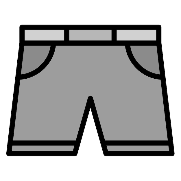Imagen vectorial del icono de los pantalones cortos para bebés Se puede usar para la ducha de bebés