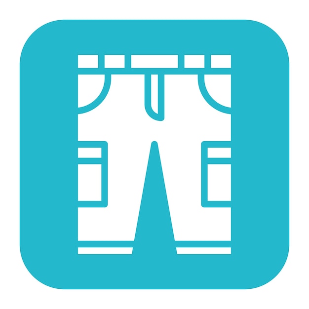 Imagen vectorial del icono de los pantalones cortos de carga Se puede usar para Beach Resort