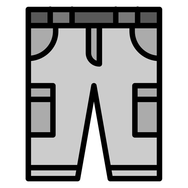 Imagen vectorial del icono de los pantalones cortos de carga Se puede usar para Beach Resort