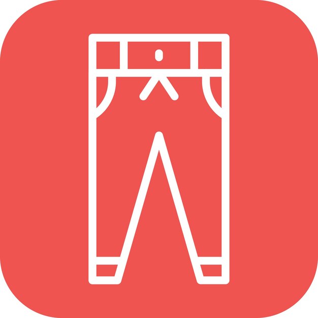 Imagen vectorial del icono de los pantalones de golf Se puede usar para Golf