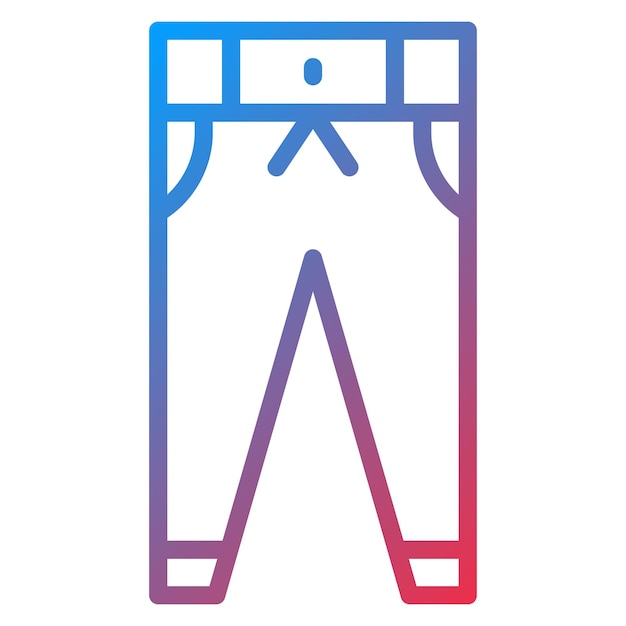 Imagen vectorial del icono de los pantalones de golf Se puede usar para Golf