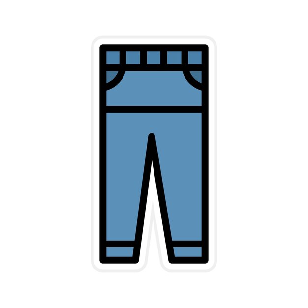 Imagen vectorial del icono de los pantalones de los hombres Se puede usar para el Oktoberfest