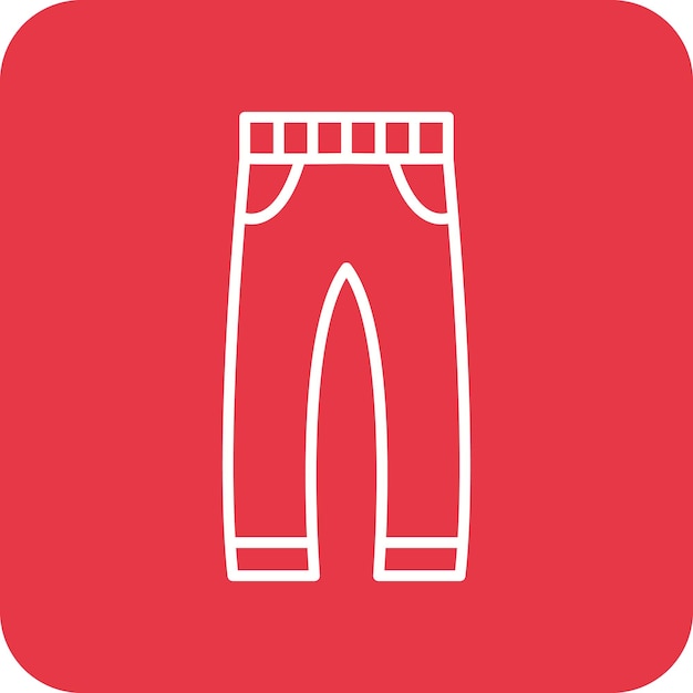 Imagen vectorial del icono de los pantalones de negocios Se puede usar para negocios