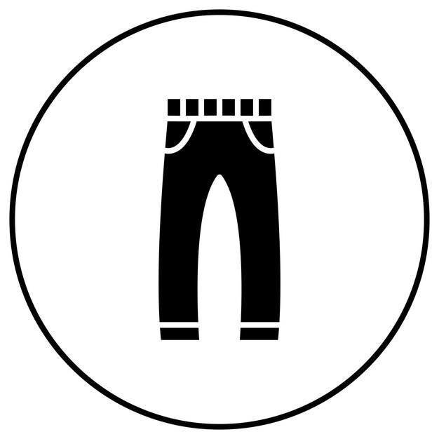 Imagen vectorial del icono de los pantalones de negocios Se puede usar para negocios