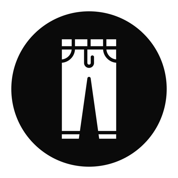 Imagen vectorial del icono de los pantalones Se puede usar para Battle Royale