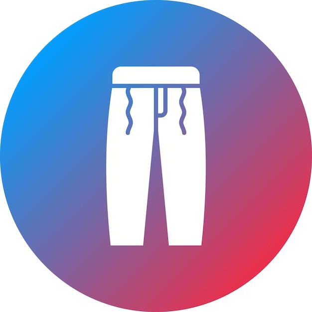 Imagen vectorial del icono de los pantalones Se puede usar para la moda