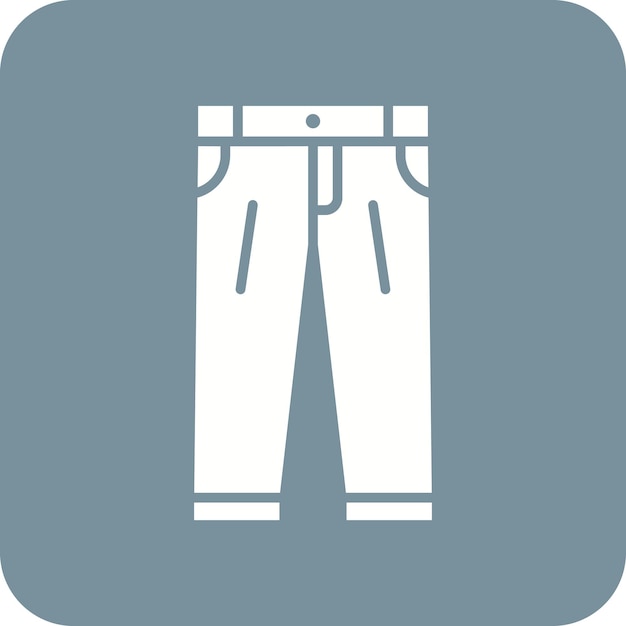 Imagen vectorial del icono de los pantalones Se puede usar para Moda