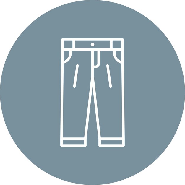Imagen vectorial del icono de los pantalones Se puede usar para Moda