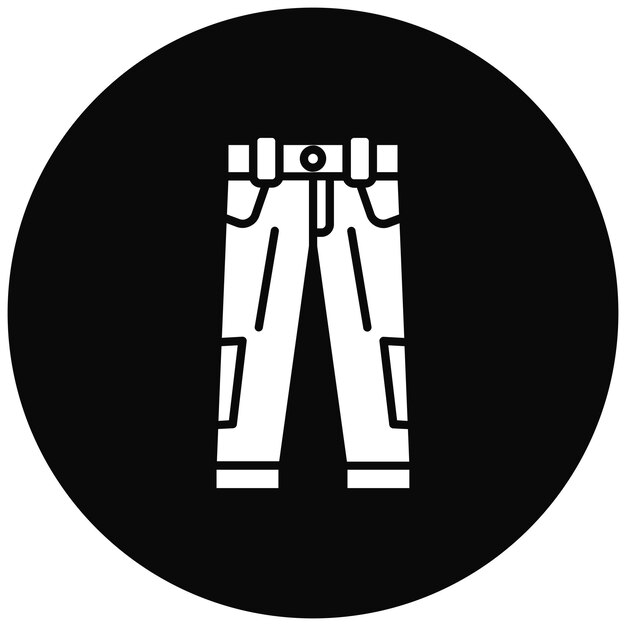 Imagen vectorial del icono de los pantalones Se puede usar para la ropa
