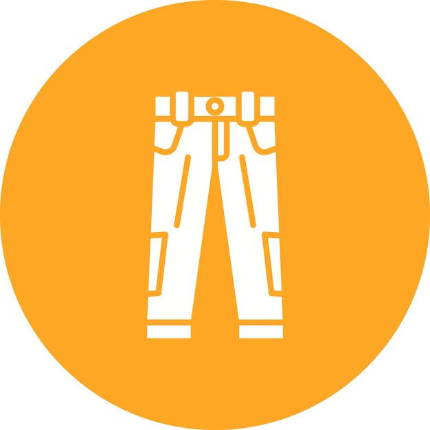 Imagen vectorial del icono de los pantalones Se puede usar para la ropa