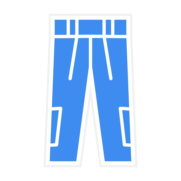Imagen vectorial del icono de los pantalones Se puede utilizar para la ropa