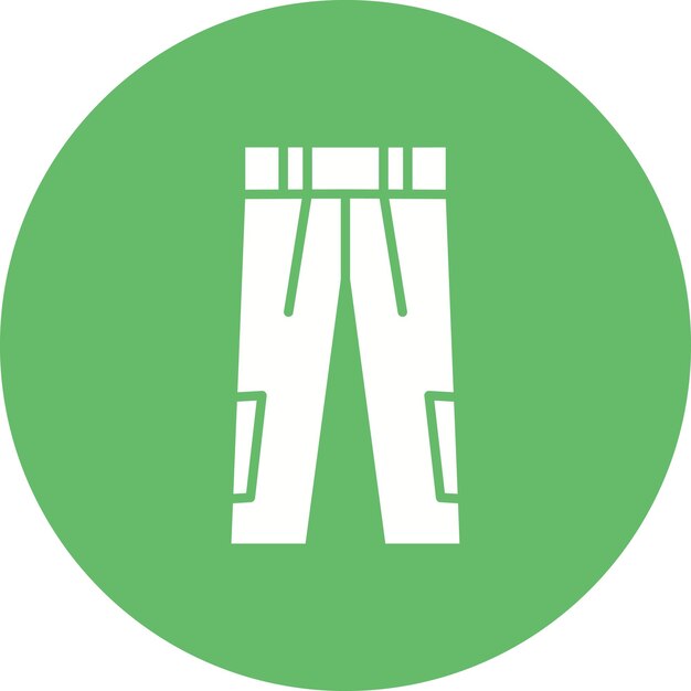Imagen vectorial del icono de los pantalones Se puede utilizar para la ropa