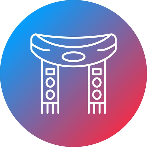Imagen vectorial del icono del pañuelo Se puede usar para estacional