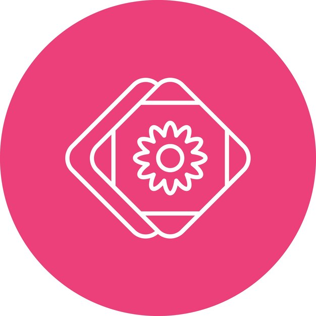 Imagen vectorial del icono del pañuelo Se puede usar para Moda