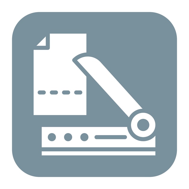 Imagen vectorial del icono del papel cortado Se puede utilizar para imprimir