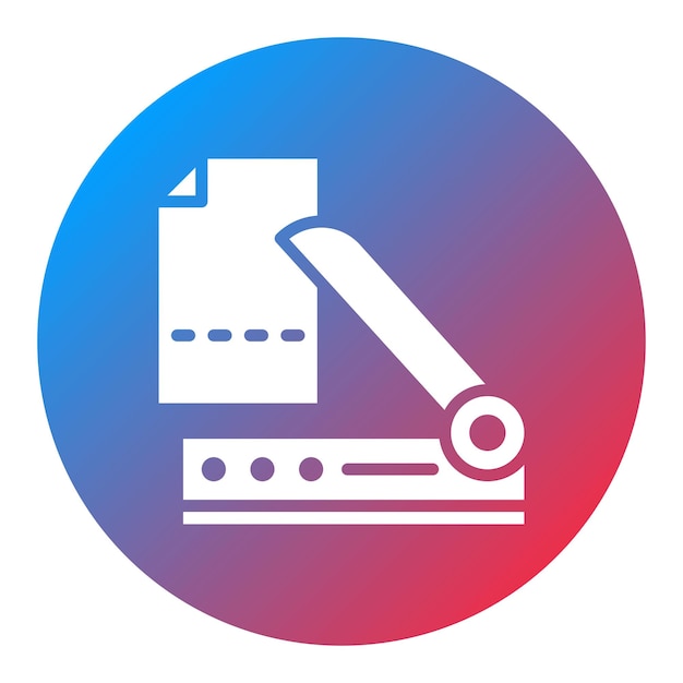 Imagen vectorial del icono del papel cortado Se puede utilizar para imprimir