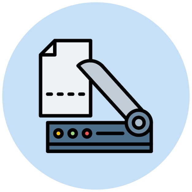 Imagen vectorial del icono del papel cortado Se puede utilizar para imprimir