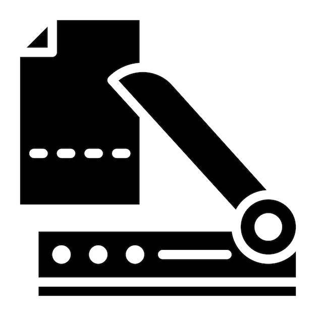 Imagen vectorial del icono del papel cortado Se puede utilizar para imprimir