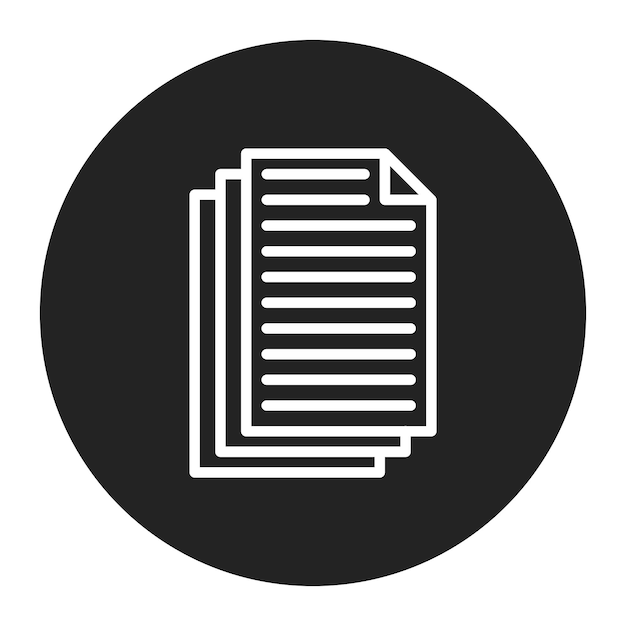Imagen vectorial de icono de papel Se puede utilizar para la artesanía