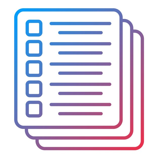 Imagen vectorial del icono del papeleo Se puede utilizar para la gestión empresarial