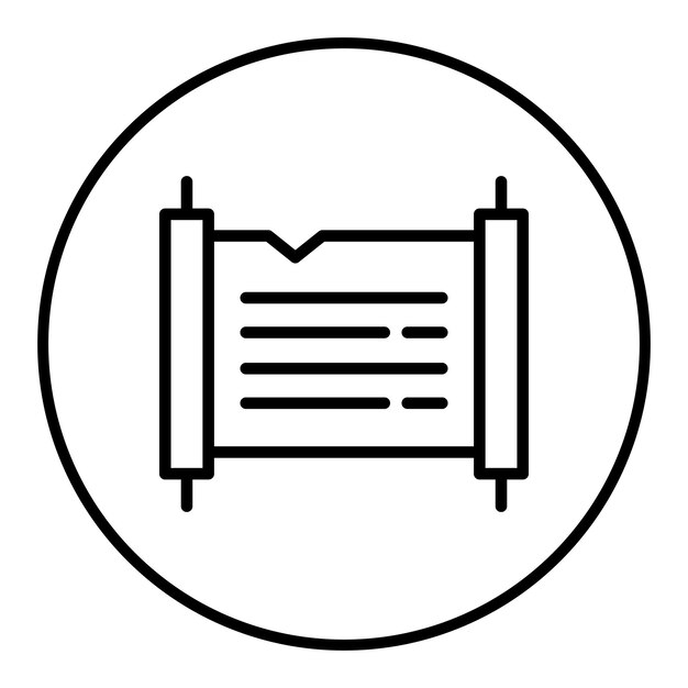 Imagen vectorial de icono de papiro Se puede usar para Egipto