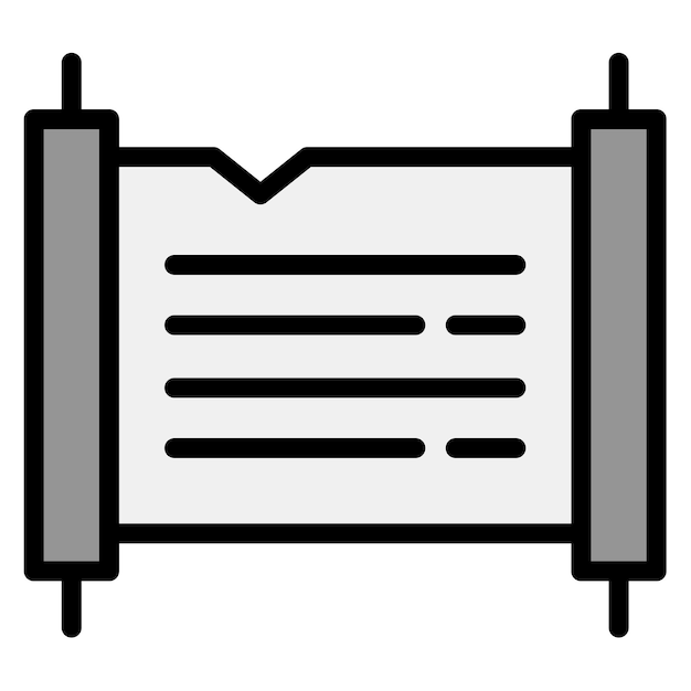 Imagen vectorial de icono de papiro Se puede usar para Egipto