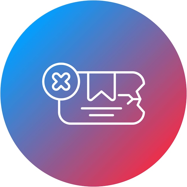 Imagen vectorial de icono de paquete dañada Se puede usar para la tienda web