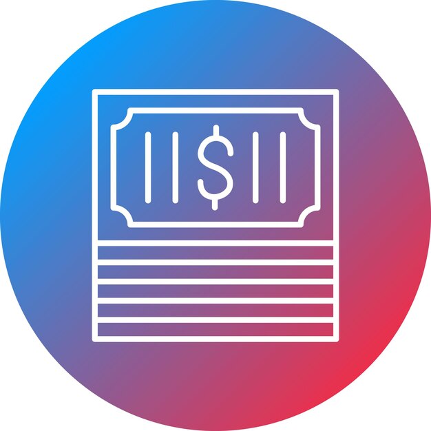 Imagen vectorial del icono del paquete de efectivo Se puede usar para Crime and Law