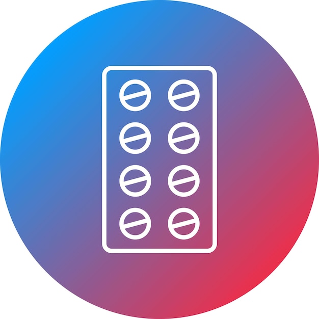 Imagen vectorial del icono del paquete de pastillas Se puede utilizar para el medicamento I