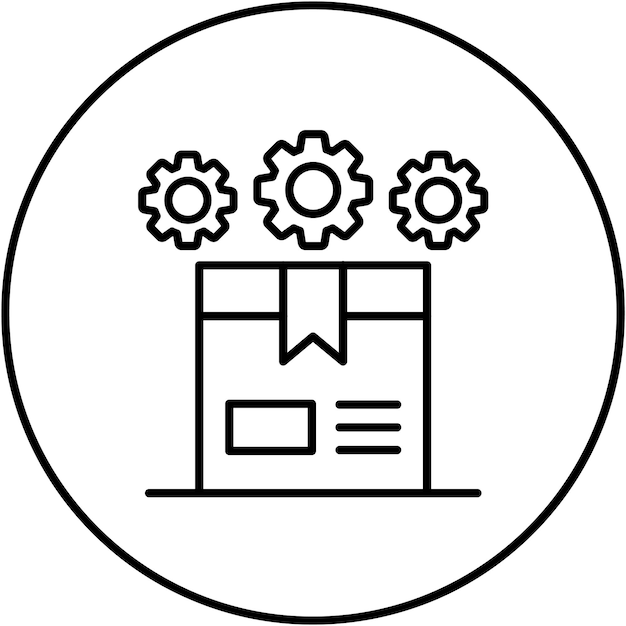 Imagen vectorial del icono del paquete del procedimiento Se puede utilizar para el comercio electrónico médico