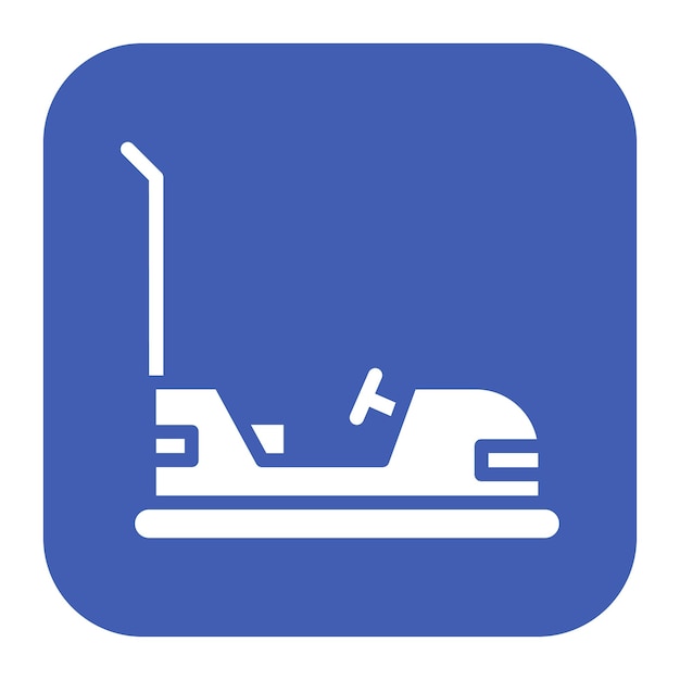 Imagen vectorial del icono del parachoques de los coches Se puede usar para el boliche