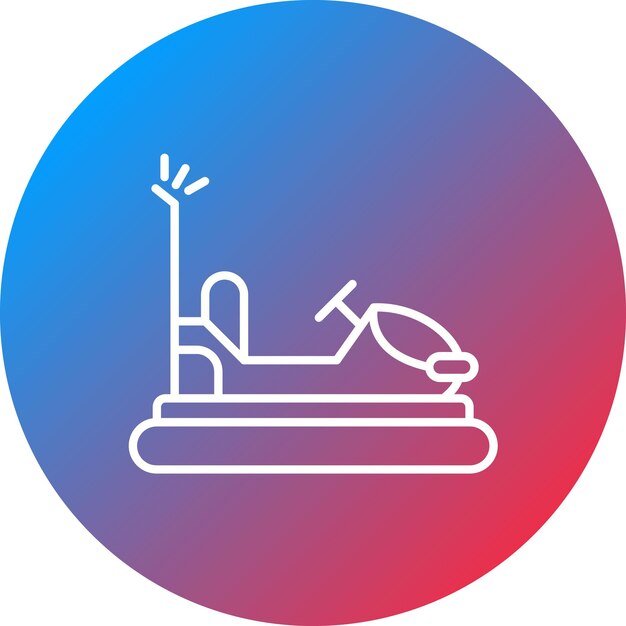 Imagen vectorial del icono del parachoques de los coches Se puede usar para el parque temático