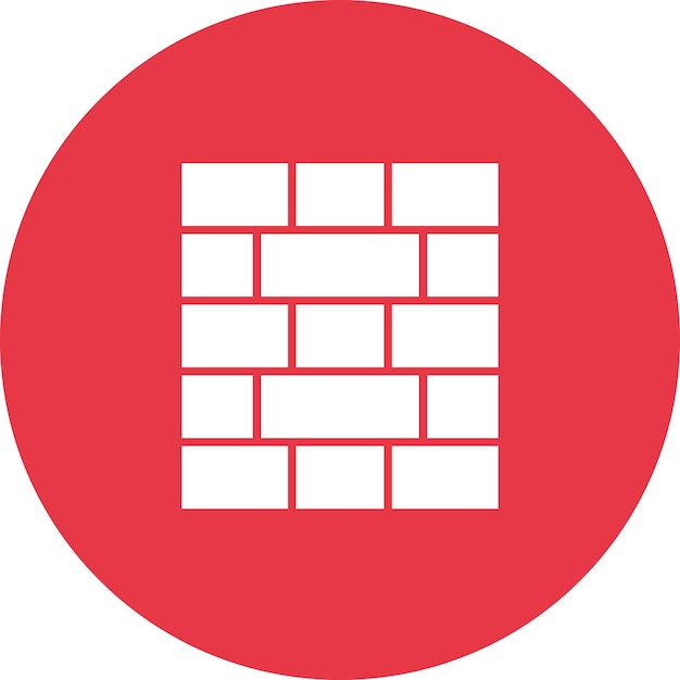 Imagen vectorial del icono de la pared de ladrillo Se puede usar para el Día del Trabajo