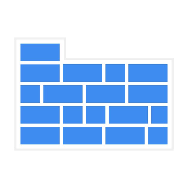 Imagen vectorial de icono de pared de ladrillo Se puede utilizar para la ingeniería