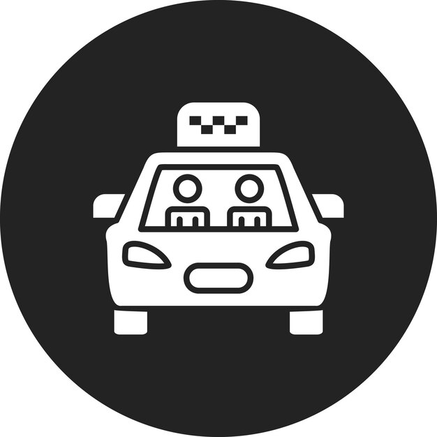 Imagen vectorial del icono del pasajero Se puede utilizar para el servicio de taxi