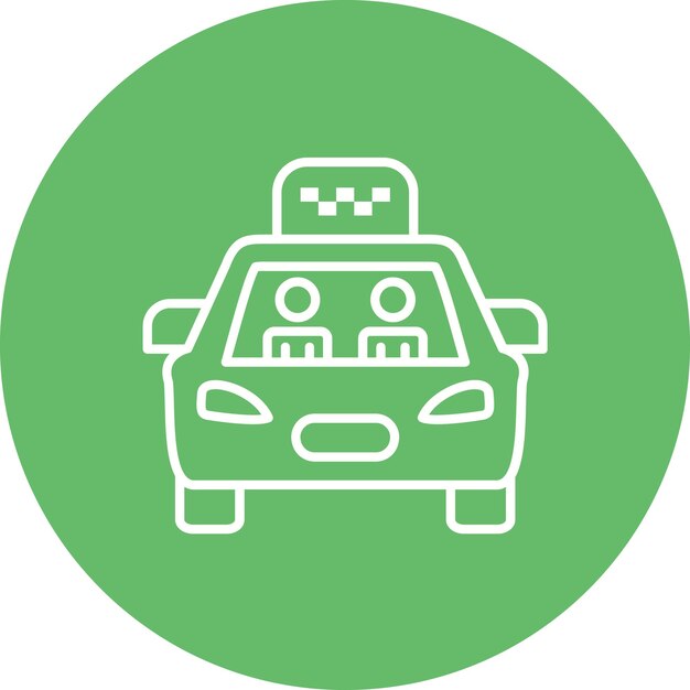 Imagen vectorial del icono del pasajero Se puede utilizar para el servicio de taxi